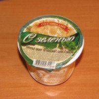 Плавленый продукт пастообразный с сыром и сливками Семикаракорский "С зеленью"