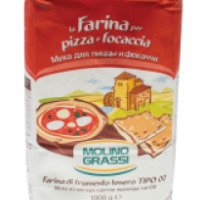 Мука из мягких сортов пшеницы Molino Grassi la Farina per pizza e focaccia