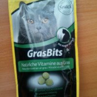 Лакомство витаминизированное для кошек GimCat GrasBits