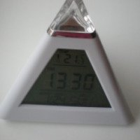 Будильник электронный Галамарт "Пирамида" с подсветкой и термометром