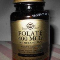 Фолиевая кислота Solgar Folate 400 mcg