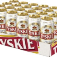 Пиво Tyskie (янтарное польское)