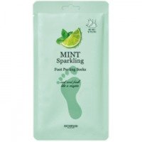 Носочки-пилинг Skinfood "Mint Sparkling" Foot Peeling Socks