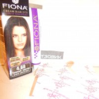 Краска для волос Fiona 4.68. Темный каштан