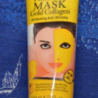Маска-пленка для лица с золотом и коллагеном Hong kong laiou international beauty products "Peel Off Mask Gold Collagen"
