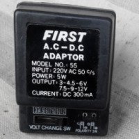 Блок питания First AC-DC Adaptor 3-12V 300mA