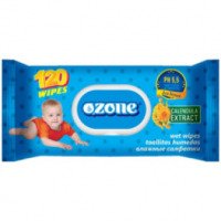 Влажные салфетки для детей Ozone с экстрактом календулы и витамином Е