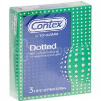Презервативы Contex Dotted с точками дополнительно стимулирующие