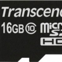 Карта памяти Transcend MicroSDHC 16Gb Class 10
