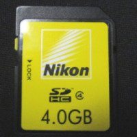 Карта памяти Nikon micro SDHC 4Gb