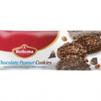 Печенье шоколадное Hellema с арахисом