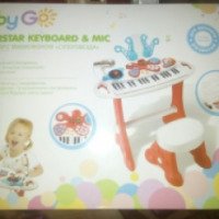 Детский синтезатор с микрофоном Baby Go Superstar Keyboard & MIC
