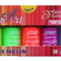 Набор лаков для ногтей Умная Эмаль Smart Neon MiniArt