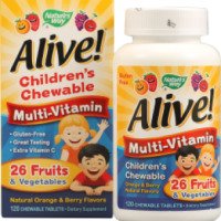 Детские жевательные мультивитамины Nature's Way Alive