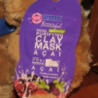 Очищающая глиняная маска для лица Freeman с экстрактом ягод ассаи