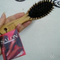 Расческа для волос Eco Friendly Salon Professional с натуральной щетиной