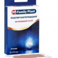 Пластырь бактерицидный на тканевой основе "Family plast"