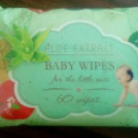 Детские влажные салфетки Фибратекс Baby Wipes Aloe Extract