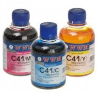 Чернила водорастворимые WWM C41 цветные для струйных картриджей Canon