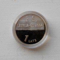 Памятная монета Latvijas Banka "Вступление Латвии в ЕС"