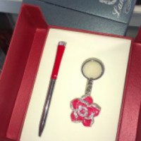 Комплект Langres "Rose" Ручка и брелок