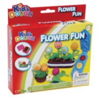 Пластилин с отпечатками и аксессуарами Kid's Dough "Flower Fun"