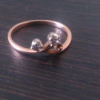 Золотое кольцо с бриллиантами "Русский ювелир"