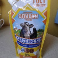 Сгущенные сливки с сахаром Алексеевский молочноконсервный комбинат "Алексеевские"