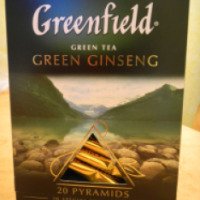 Чай Greenfield "Green Ginseng" в пирамидках