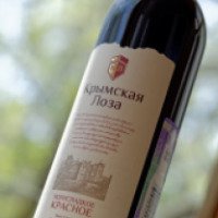 Вино столовое красное полусладкое Евпаторийский завод классических вин "Крымская лоза"