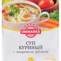 Суп куриный с макаронными изделиями Unimarka