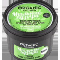 Тонизирующее густое мыло для душа для волос и тела Organic Kitchen "Мыльные пузыри"