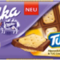 Шоколад Milka с крекером TUC