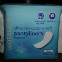 Ежедневные прокладки Watsons Pantyliners Ultra-thin cottony soft