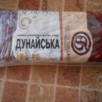Колбаса сырокопченая из мяса птицы Богодуховский мясокомбинат "Дунайская"
