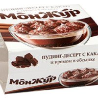 Пудинг-десерт Молочное дело Ивня "МонЖур" с какао и кремом в обсыпке