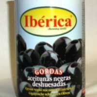Черные маслины без косточки Iberica в оливковом масле