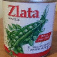 Консервированный зеленый горошек Zlata