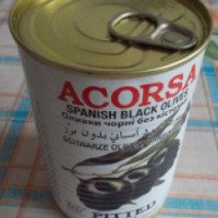 Маслины черные без косточек Acorsa