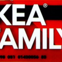 Пластиковая карта IKEA FAMILY