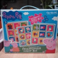Подарочный набор Peppa Pig 3 в 1 "Домино. Мемо. Лото."