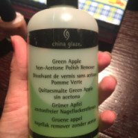 Жидкость для снятия лака без ацетона China Glaze Green Apple