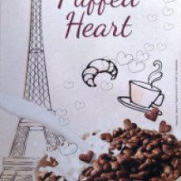 Сердечки из теста покрытые шоколадом Sevenday cereales Puffed Heart
