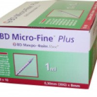 Инсулиновый шприц со стерильной внутренней частью BD Micro-Fine Plus