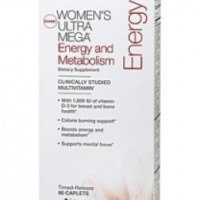 Витамины для женщин GNC Women's ultra mega energy and metabolism