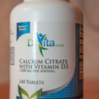 Цитрат кальция DrVita "Calcium Citrate With Vitamin D3" 1000 Mg для взрослых