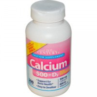 Витамины 21st Century Health Care Calcium 500 + D3 Plus Extra D3