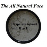 Пудра для бровей The All Natural Face Soft Black