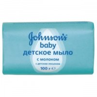 Детское мыло Johnson's baby с молоком и детским лосьоном