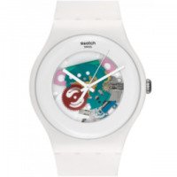 Наручные часы Swatch White Lacquered SUOW100